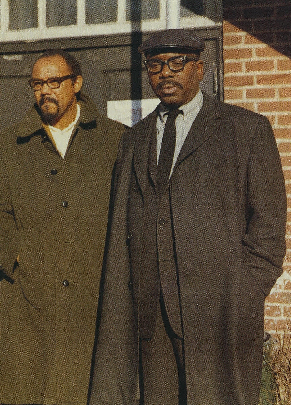 Walter Williams and Jacob Lawrence. Opening of Jacob Lawrence&#39;s Toussaint L&#39;Overture series exhibit, Fisk University, 1968. The David C. Driskell Archives.